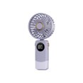 thumbnail image 2 of Inteprter Ventilador recargable Mini ventilador de cuello batería de larga duración 90° ajustable ventilador de portátil Electrodomésticos Lavanda 1200M, 2 of 6