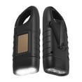 thumbnail image 2 of maskred Portable Solar Powered Flashlight Hiking Mountaineering Trekking Hunting Emergency Light Plastic LED Torch Rechargeable Lamp Black, 2 of 8
