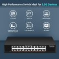thumbnail image 4 of Switch Ethernet YuanLey de 24 puertos 2.5Gbps con 24 puertos RJ45 de 2.5G, 4 of 7