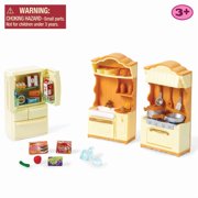 Calico Critters Kitchen Playset, Dollhouse Furniture and Accessories.