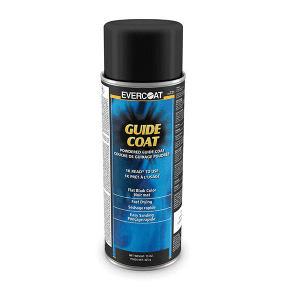 Fibre glass Evercoat 100721 Powder Guide Coat, 15 oz Aerosol Can, Black, Gas