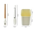 thumbnail image 4 of Silicone Kitchen Utensil Set Natural Acacia Wooden Kitchen Utensils Set, 4 of 5