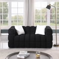thumbnail image 3 of Holaki 3+2 Living Room Sofa Set, Modern Loveseat and 3 Seat Couch Furniture, Black, 3 of 9