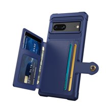 ELEHOLD Case for Google Pixel 7 2022, Wallet Credit Card Slot PU Leather Case Support Magnetic Car Mount Flip Stand Cover for Google Pixel 7,Deep Blue