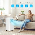 thumbnail image 2 of ROVSUN  7100 BTU (10000BTU ASHRAE) Portable Air Conditioner with Heat, Remote & App Control, 4-in-1 AC Unit, Heater, Fan & Duhumidifier, 2 of 9