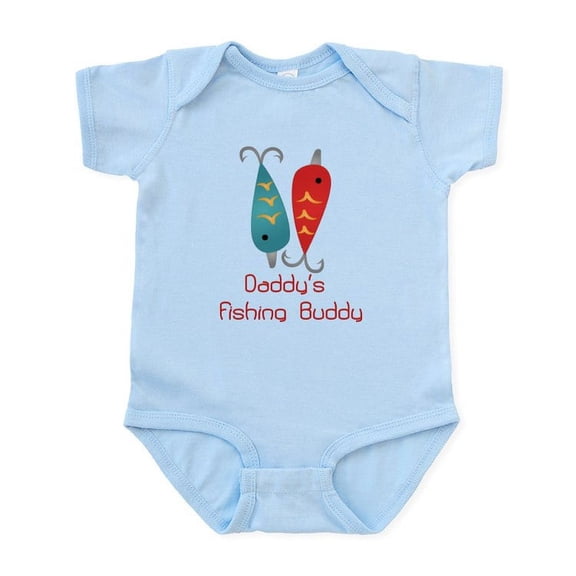 CafePress - Daddys Fishing Buddy (1) Body Suit - Baby Light Bodysuit, Size Newborn - 24 Months