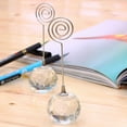 thumbnail image 6 of HORIALENCE 1Pack White Transparent Picture Holder Note Clip Stand for Wedding Party Decorations 4x4x1.2Inch, 6 of 7
