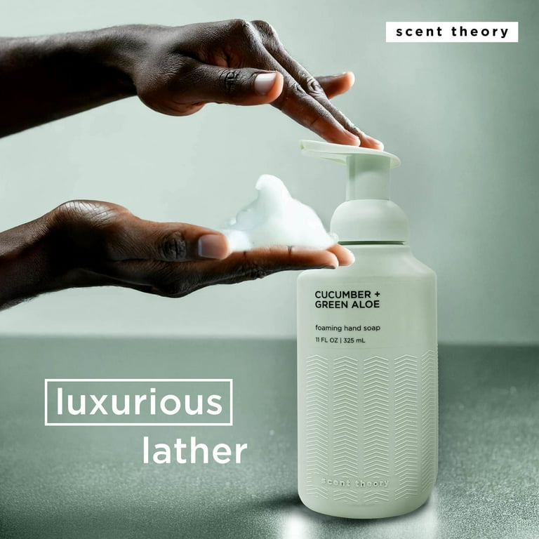 3 pack) Scent Theory Foaming Hand Soap, Cucumber and Green Aloe