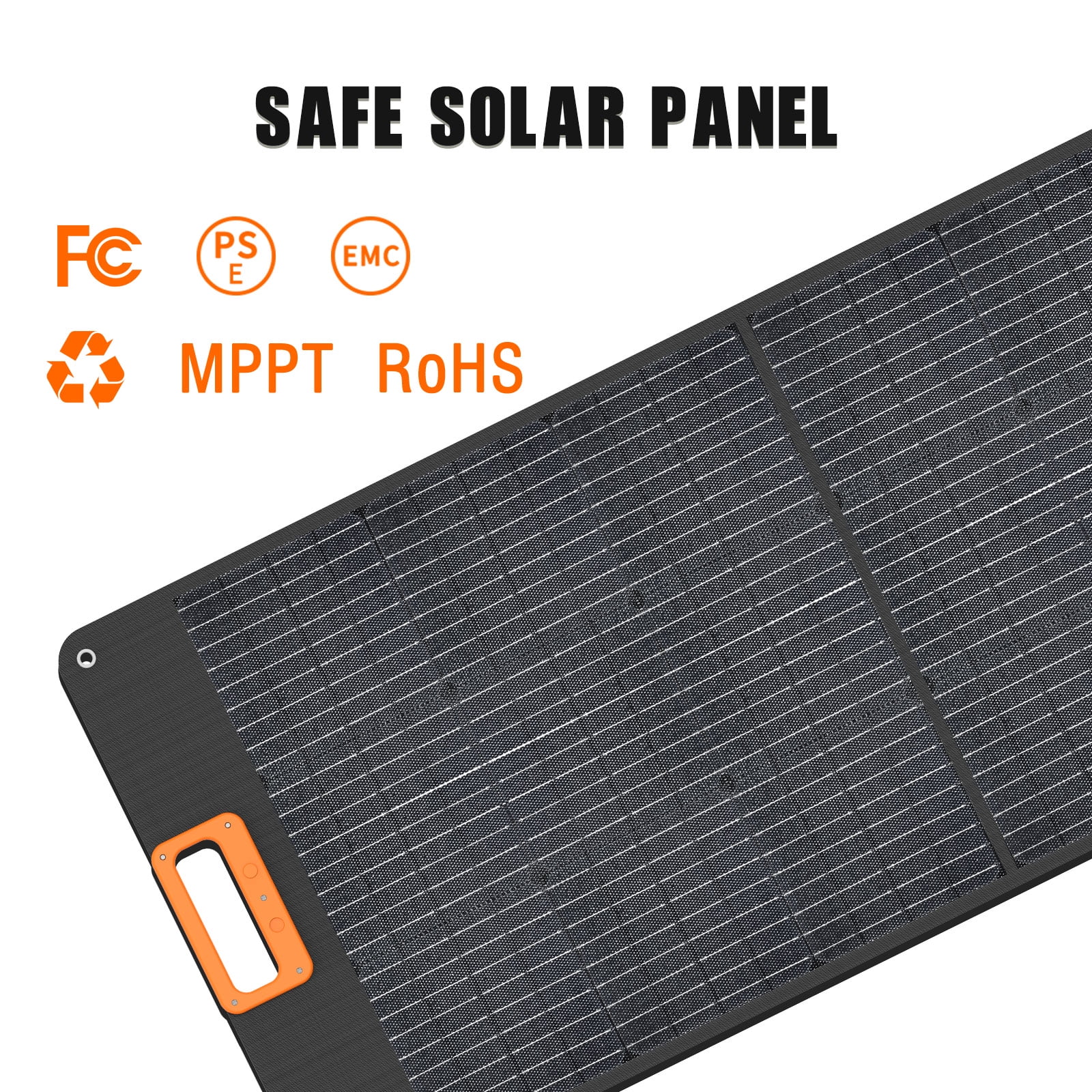 777SYD 100W Foldable Solar Panel with Kickstand, Waterproof Portable Solar Charger with Cables for Power Station & Outdoor Use