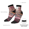 thumbnail image 6 of Naloa Vintage Pink Drive View Ankle Socks for Women Non Slip Socks No Show Socks Classic Low Cut Casual Socks Casual Socks, 6 of 7