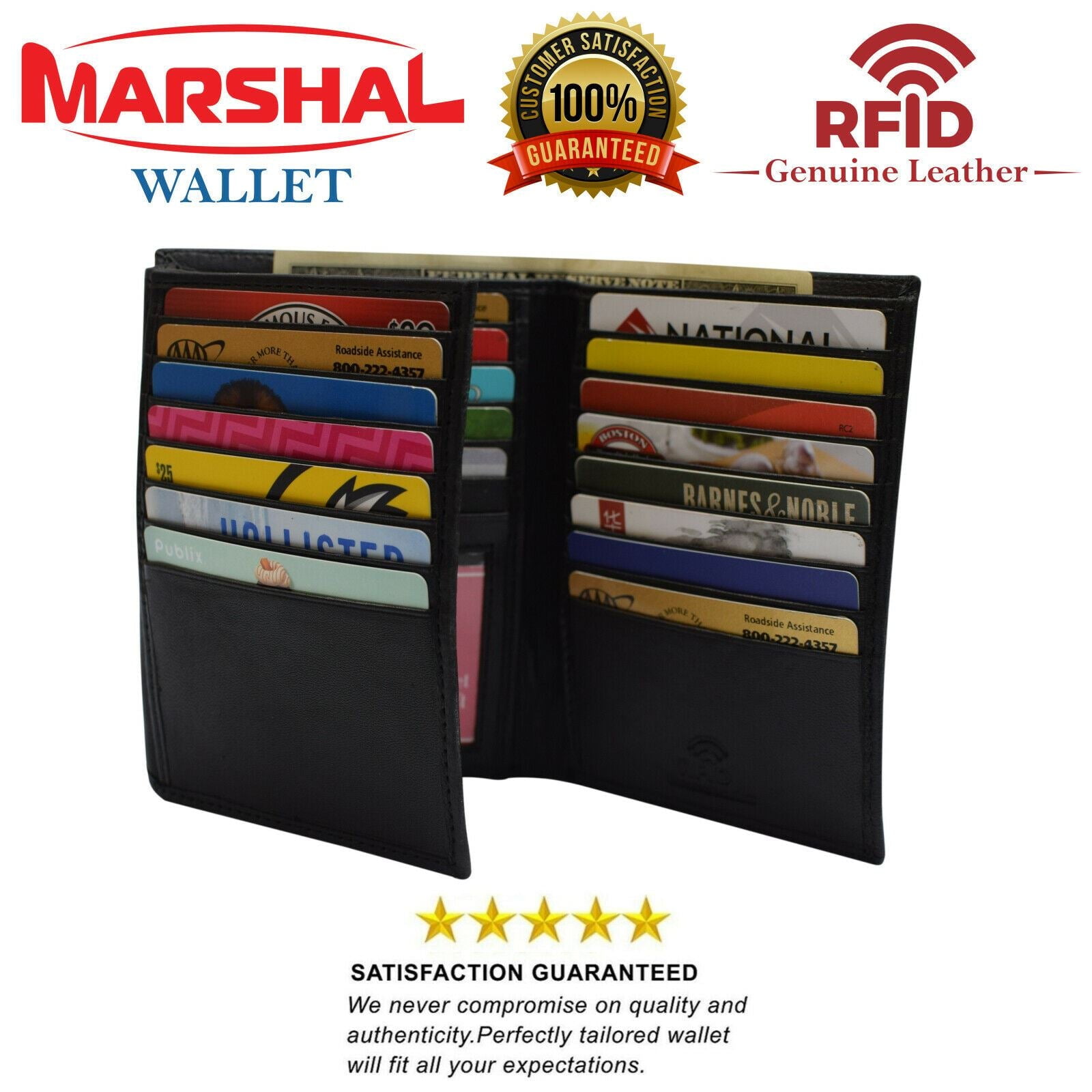 Marshal Credit Card Organizer Wallet for Women with 20+ card Slots