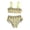 KB31 Yellow, variant on Likimi Kids Girls Two Piece Swimsuits Floral Print Spaghetti Strap Bikini Set Swimwear Suits Blue Size 7-8 Years