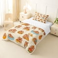 thumbnail image 2 of Erosebridal Kawaii Capybaras Twin Comforter Sets 3-Piece For Children Boys Girls,Cute Animal With Funny Food Bedding Set For Kids,Lightweight Room Decor, 2 of 7