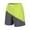Z10-Light Green, variant on CHENge Plus Size Beach Shirts for Men Fashion Tropical Print Quick Dry Vacation Beach Shorts with Pockets Stretch Fabric Beach Wear