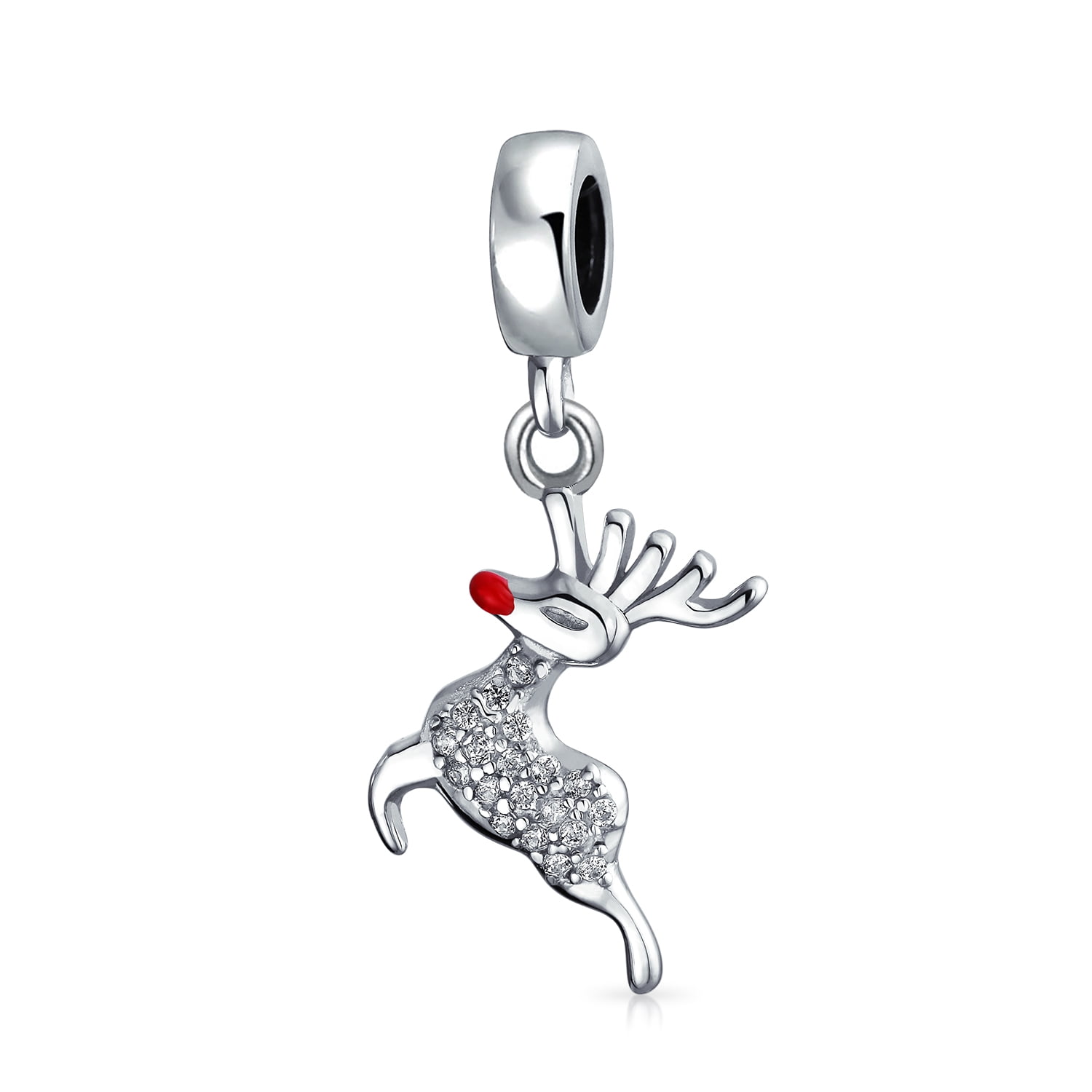 Sterling Silver Rudolph The Reindeer Charm