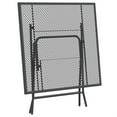 thumbnail image 3 of Zofi Outdoor Foldable Patio Table- 32 Inch Square- Gray Mesh Metal, 3 of 6