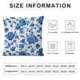 thumbnail image 6 of Nawypu Chinoiserie Pillow Cover Set of 2  Blue Birds Flowers Throw Pillow Covers Asian Traditional Pattern Blue and White Porcelain Color Pillowcase Cushion Covers for Sofa Couch Living Room, 6 of 6