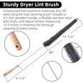 thumbnail image 3 of Calvana Washing Machine & Dryer Vent Cleaning Brush Kit, Lint Trap Cleaning Tool, Includes 23.6" 360° Rotating Cleaning Brush, 28" Extra Long Dryer Lint Brush, for Most Washers & Dryer Models, 3 of 8
