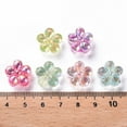 thumbnail image 4 of 50 pc Transparent Acrylic Beads AB color Faceted Flower Mixed color 14.5x15x8.5mm Hole: 2.5mm, 4 of 6