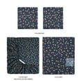 thumbnail image 6 of Mainstays Super Soft Brushed Microfiber Bed Sheet Set, Blue Multi Floral, King, 4 Piece, 6 of 13