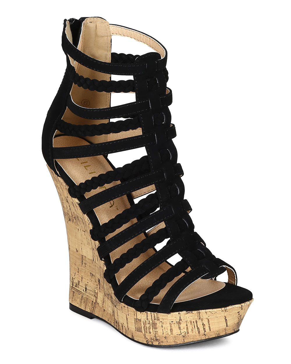 Caged wedge sandals outlet