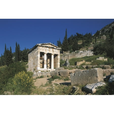 Athenian Collection - Treasury Of The Athenians Gothic Style Classical Greek Art Architecture AisaEverett Collection Poster Print