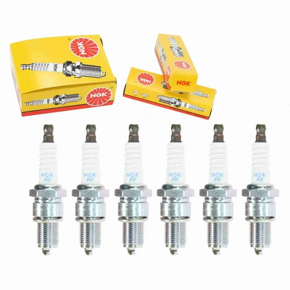 6 pc NGK Standard Spark Plugs compatible with Plymouth Barracuda 2.8L 3.2L 3.7L L6 1965-1972