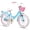 Blue, variant on Glerc Maggie 16 inch Kids Girls Bike for Ages 4-7 Years Old Children, Princess Style Kids Bicycle with Doll-Seat & Basket & Training Wheels, Pink