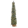 thumbnail image 5 of Nearly Natural 4ft. Green Pine Artificial Christmas Tree with 70 Warm White Lights Set in a Burlap Base, 5 of 5