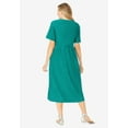 thumbnail image 2 of Woman Within Plus Size Short-Sleeve Button-Front Pocket Dress (Petite Available), 2 of 6