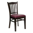 thumbnail image 1 of Bowery Hill Chaise de Salle à Manger de Restaurant Moderne en Bois/vinyle de 19,25 Pouces en Rouge Bourgogne, 1 of 6