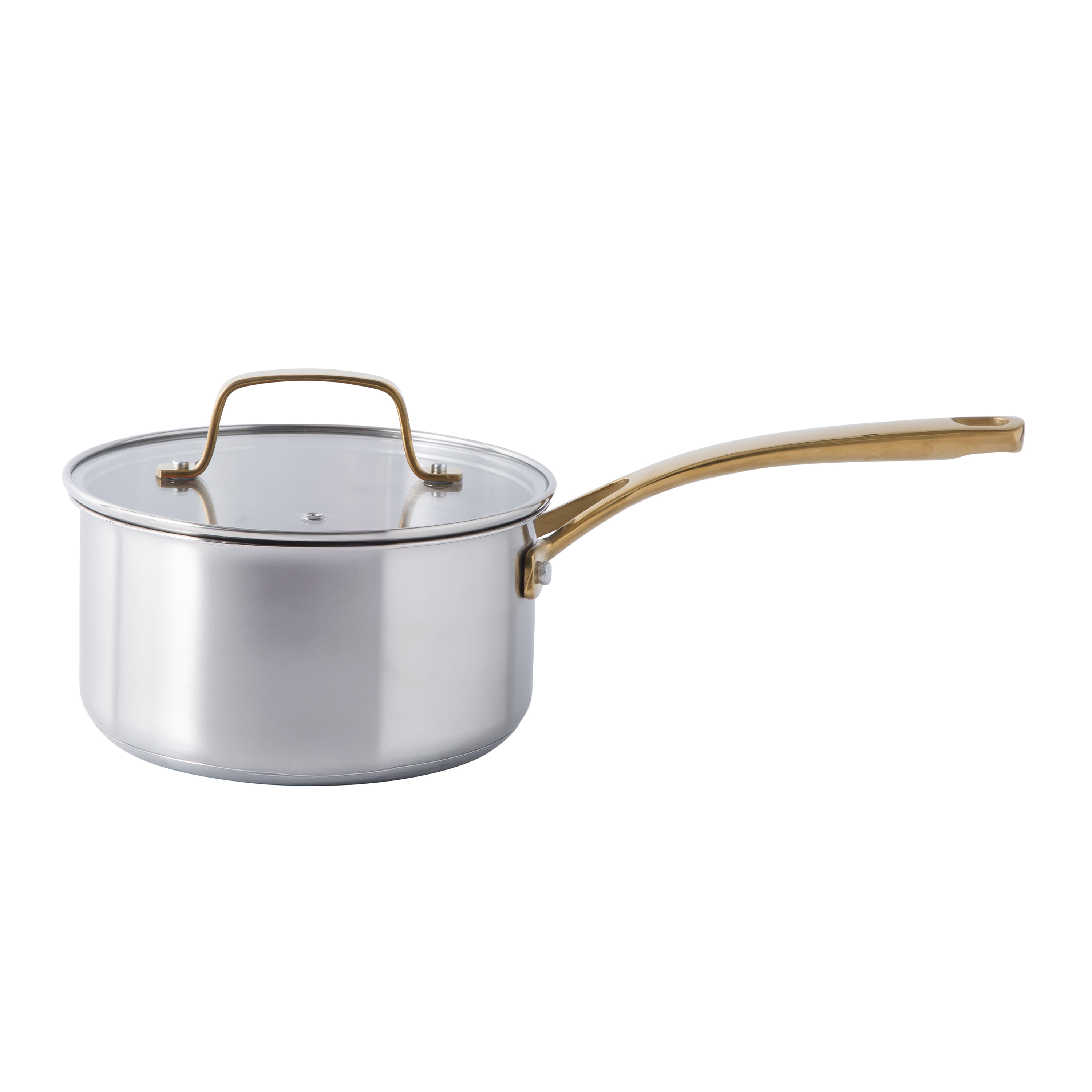 Martha Stewart Everyday Midvale 10-Piece Stainless Steel Cookware Set, Cooking Pots and Pans Set