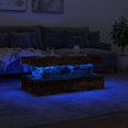 thumbnail image 3 of vidaXL Coffee Table with LED Lights Smoked Oak 90x50x40 cm, 3 of 5