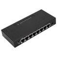 thumbnail image 2 of Conmutador De Escritorio Gigabit Ethernet Hub Vlan De Red De Alto Rendimiento De 8 Puertos 100-240V Negro Ee. Uu. Inevent AF000452-00, 2 of 6