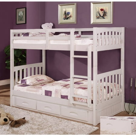 American Furniture Clics Twin Over Wood Bunk Bed With American Furniture Clics Twin Over Wood Bunk Bed With Storage White