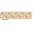 thumbnail image 2 of Ambesonne Skull Fabric by the Yard Upholstery, Colorful Floral Gothic Item, 2 Yards, Earth Yellow Sea Blue, 2 of 4