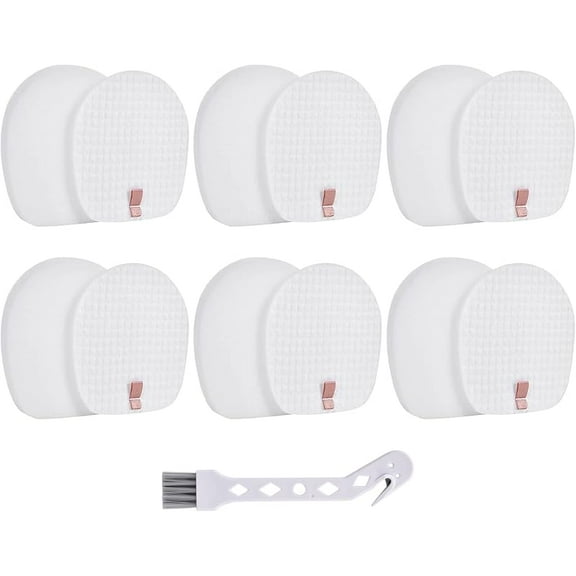 6 Pack Filter Replacement for Shark Rocket Pet Pro IX140 IX141 IX142 IZ140 IZ141C IZ142 IZ162H IZ362H IZ363HT IZ440H IZ462H IZ482H IZ483H Cordless Stick Filters, Comapre Part # 617FJ140