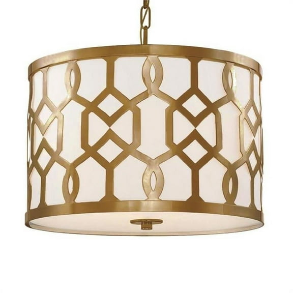 Three Light Pendant in Traditional and Contemporary Style 18.25 inches Wide By 15 inches High-Aged Brass Finish Bailey Street Home 49-Bel-1834533