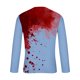 thumbnail image 4 of Blusas y camisas de manga larga y cuello redondo para hombre, camisetas casuales con estampado de moda y cuello redondo, blusas de licra de manga corta para hombre., 4 of 4
