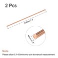 thumbnail image 2 of Unique Bargains 4mm Dia. 200mm Length Solid Copper Round Rod Lathe Bar Stock for DIY Craft 2pack, 2 of 4