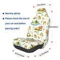 thumbnail image 3 of Wukai Cute Frog Full Set Car Seat Covers with Soft Padding Universal Auto Front Seats Protector and Cushion Mat, 3 of 5