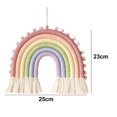 thumbnail image 2 of Colgante de pared del arco iris, decoración del arco iris, colgante de la pared del arco iris de Macrame, decoración de la guardería del bebé del arco iris, decoración de la pared de la guar, 2 of 5