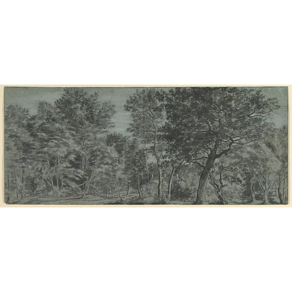 Vue d'Une Affiche de Forêt de Joris Abrahamsz. van der Haagen (néerlandais, arnheim 1613/17 1669 la hague) (18 x 24)