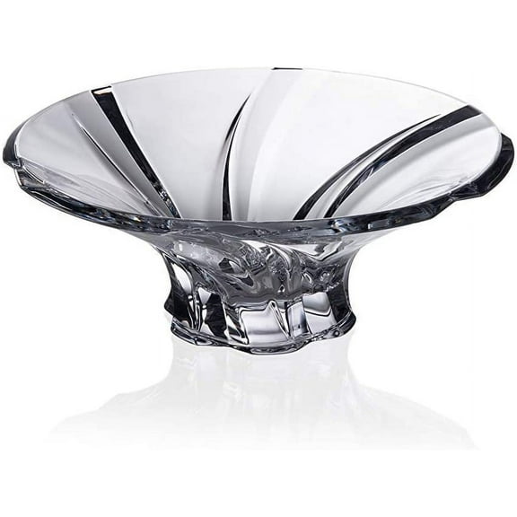 Aurum Crystal 12'' Diameter 'Oklahoma' Candy/Fruit Bowl, Decorative Hand-crafted Glass Bowl, EA