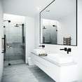 thumbnail image 2 of VIGO Pirouette 36 to 42 in. x 72 in. Frameless Pivot Shower Door in Matte Black with Clear Glass and Handle, 2 of 10