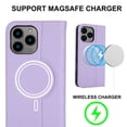 thumbnail image 3 of PU Leather Flip Window Support Wireless Charging Case for Apple iPhone 12 13 14 15 16 Pro Max 12Mini 13Mini 14Plus 15Plus 16Plus, 3 of 11