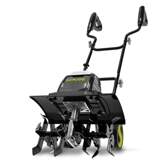 Sun Joe Electric Garden Tiller Cultivator, Steel Tines, 15 Amp, 15.7", TJ605E