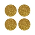 thumbnail image 2 of Balery 4 Pcs Gold Glitterleather Coasters Set, Drink Table Cup Coasters For Living Room Kitchen Coffee Decor, 2 of 9