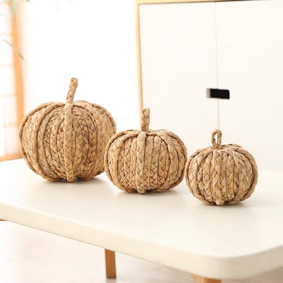 Halloween Pumpkin Light, Halloween Pumpkin Light Woven Raffia , Spooky Yet Cozy Tabletop Decor For Mantel Entryway Or Fall Porch Styling 3.94"
