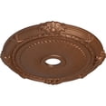 thumbnail image 3 of Ekena Millwork 27 1/2"OD x 3 7/8"ID x 2 1/4"P Heaton Ceiling Medallion (Fits Canopies up to 6 1/2"), Hand-Painted Polished Copper, 3 of 6